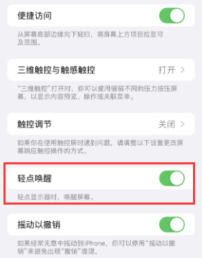 应县苹果授权维修站分享iPhone轻点无法唤醒怎么办 