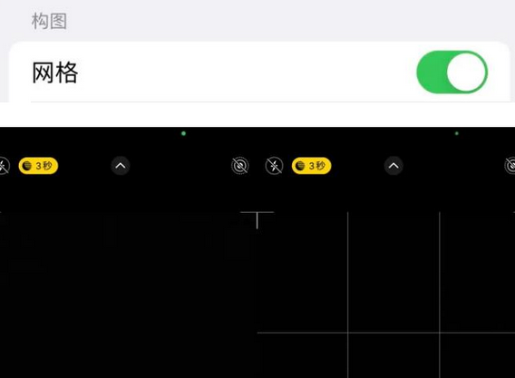 应县苹果手机维修网点分享iPhone如何开启九宫格构图功能