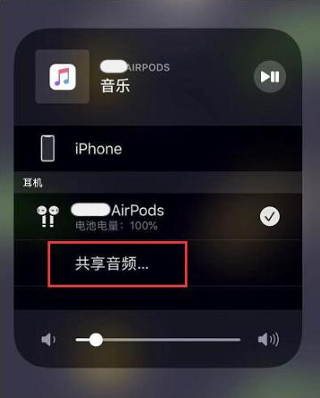 应县苹果14音频维修点分享iPhone14音频共享设置方法 