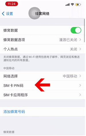 应县苹果14维修网分享如何给iPhone14的SIM卡设置密码 